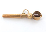 1800s Antique 18ct Gold Ratchet Pocket Watch Key - Winder