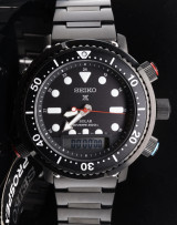 SEIKO Prospex Solar Watch Diver ARNIE H855 Hybrid Ltd Ed Commando SNJ037P1 B&Doc