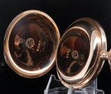 A. Lange & Sohne Glashutte I/S 14K Pink Gold 51mm Hunter Pocket Watch 96.2g