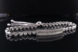 Vintage White Cubic Zirconia Gemstone 12.5cm Tennis Bracelet
