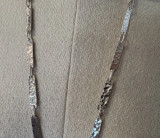 Vintage Navajo Hand Hammered Sterling Silver & Turquoise Claw Set 80cm Necklace