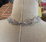 Vintage Italian Sterling Silver Patent Pending 42.5cm Intertwined Necklace