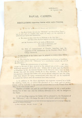 Rare 1888 British Naval Regulation Guidelines per Lt Col. E R Drury, Brisbane.