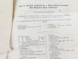 Rare 1888 British Naval Regulation Guidelines per Lt Col. E R Drury, Brisbane.