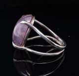 Vintage Sterling Silver & Amethyst Stone ’N' Ring