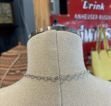 Vintage Mexican Taxco Sterling Silver & Turquoise Fish Skeleton 71cm Necklace