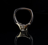 Vintage 2.00cttw Diamond Set 18k Two Tone Gold Ring Size M Val $14385