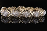 Vintage 14K Yellow Gold 5.70cttw Diamond Bracelet 19cm 35.4g Val $23900