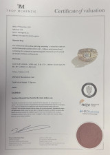 Vintage 3.80ct G Diamond Set 10K Gold Cluster Ring Size P1/2 Val $14290