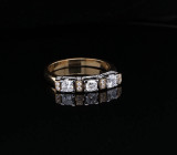 0.60ct G Vs Diamond 18K T/T Gold Dress Ring Size R Val $7015