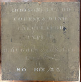 WW2 London Addison-Luard Navigation Device, Course & Wind Calculator Type D