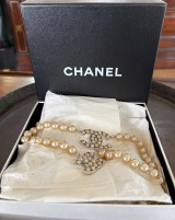 Vintage 2008 Chanel Size 34 Pearl Chain Belt
