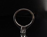 Vintage 0.48ct H Vs Princess Cut Diamond 14k White Gold Ring Size I Val $4535