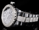 Auth. Chanel J12 4.5ct Diamond Set Auto Ceramic 39mm Watch & Box H1339 Serviced