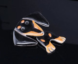 Vintage Rare AJH Anne Jane Harvey dachshund Sterling Silver Enamel Pendant