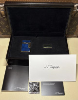 S.T. Dupont Line 2 Atelier Dark Blue Lacquer Lighter Limited Edition 016134