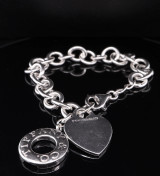 Please Return To Tiffany & Co Heart Tag .925 Silver 19cm Bracelet