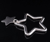 Tiffany & Co Star Keyring Tag Charm .925 Sterling Silver 41mm