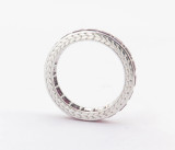 Vintage Tiffany & Co Platinum & 7.00ct Ruby Full Circle Ring Size K Val $18800.
