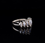 1.88ct Marquise Cut Diamond 10K Seven Stone Ring Size O Val $7920