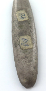 RARE 16th - 19th Century Thailand Laos "Tiger Tongue" Lat Hoi Silver Ingot Money