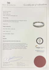 Vintage 14k White Gold Diamonds All The way Around Dress Ring Size O Val $3310.