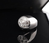 Antique 0.98ct Old Cut Diamond Set Bombe Cluster 18k Gold Ring Size K Val $6615