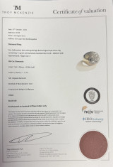 Antique 0.98ct Old Cut Diamond Set Bombe Cluster 18k Gold Ring Size K Val $6615