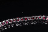 14.70ct Ruby 14ct White Gold Tennis Bracelet 18cm Long Val $16860.