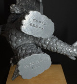 1989 Japanese Bandai Ultraman 80 Gikogilla Soft Figure (Red Eyes)