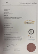 Antique Handmade 0.10cttw Single Cut Diamond 14K Gold Band Ring Size M Val $1735