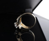 A Vintage 14K Gold 1.60cttw H Diamond Set Ring Size M1/2 Val $10550