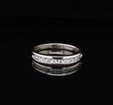 A Vintage 14K Gold 0.33ct H Diamond Set Band / Ring Size R Val $2580