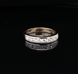 A Vintage 14K Gold 0.45ct GH Vs Diamond Set Band / Ring Size L1/2 Val $3260