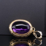Vintage 14ct Yellow Gold Cabochon Cut Amethyst Enhancer Pendant Val $2980