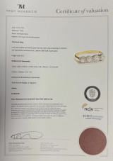 Vintage Handmade 0.28ct Diamond Set 18k Gold Eternity Ring size N1/2 Val $4245