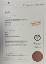 Vintage 0.24ct Old Cut Diamond Set 18k Gold Eternity Ring size N1/2 Val $3610