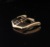Auth. Tag Heuer Stainless Steel Gold Plated 18mm Watch Buckle FC1015