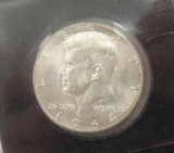 1964 JFK UNC Half Dollar. 90% Silver 12.5 g • 30.61 mm. COA + Sleeve