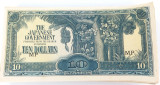Large Job Lot 85 x 1942 Malaya Japanese Invasion Money JIM. $10 MP Block