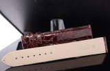 Auth. Cartier Brown Leather 18mm/16mm Watch Strap