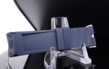 Auth. Tag Heuer Dark Blue 20mm Rubber Watch Band & Buckle BT0703