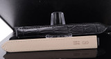 Auth. Cartier Black Alligator Leather 8mm Watch Strap KD2G2K97