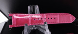 Auth. Cartier Pasha 35 Pink Alligator Leather 12mm Watch Strap WSPA0012