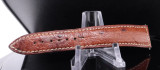 Auth. Jaeger-LeCoultre Brown Ostrich Leather 19mm/ 16mm Wristwatch Strap