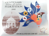 2001 RAM "Centenary of Federation" UNC 6 Coin Set