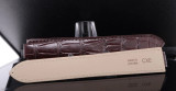 Auth. Cartier Chestnut Brown Alligator Leather 18mm/16mm Watch Strap KD2H2M52