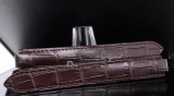 Auth. Cartier Dark Brown Alligator Leather 16mm/14mm Watch Strap KD4N2M52