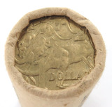 1985 RAM Mint Roll $1 / $20. Head / Tail. 20 x UNC $1 Coins, Mob of Roos