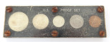 1962 USA Proof Set. 3 Coins are 90% Silver. Unopened in Perspex Sleeve